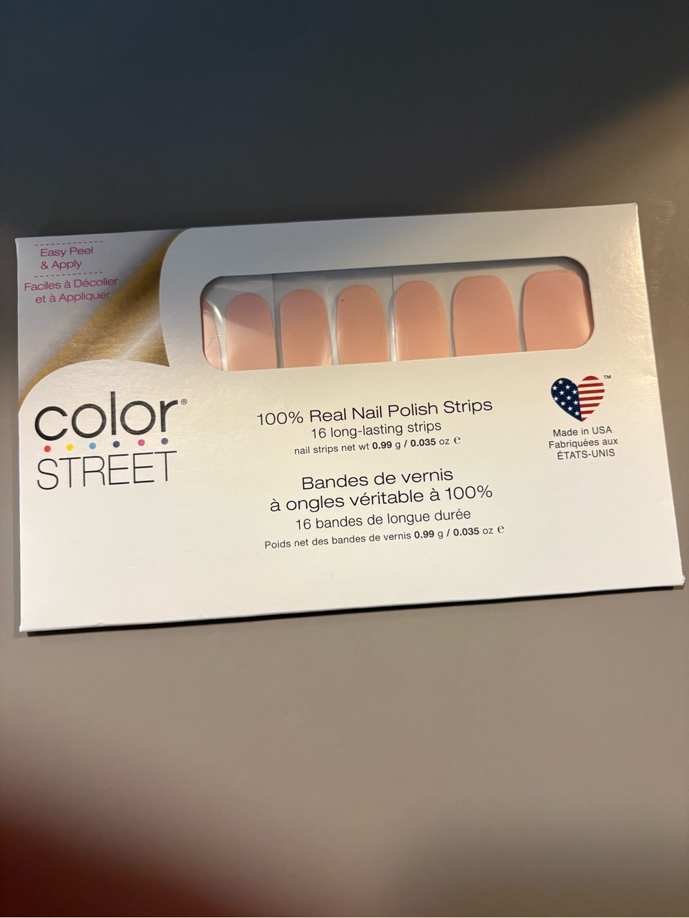 Color Street Nude Pink Nail Polish Strips